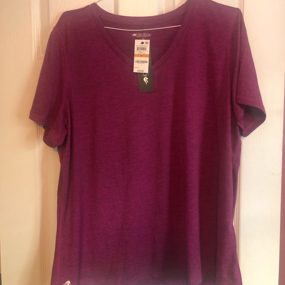 NWT 3X magenta Ideology work out shirt